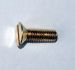 Slotted brass screw for wear plates